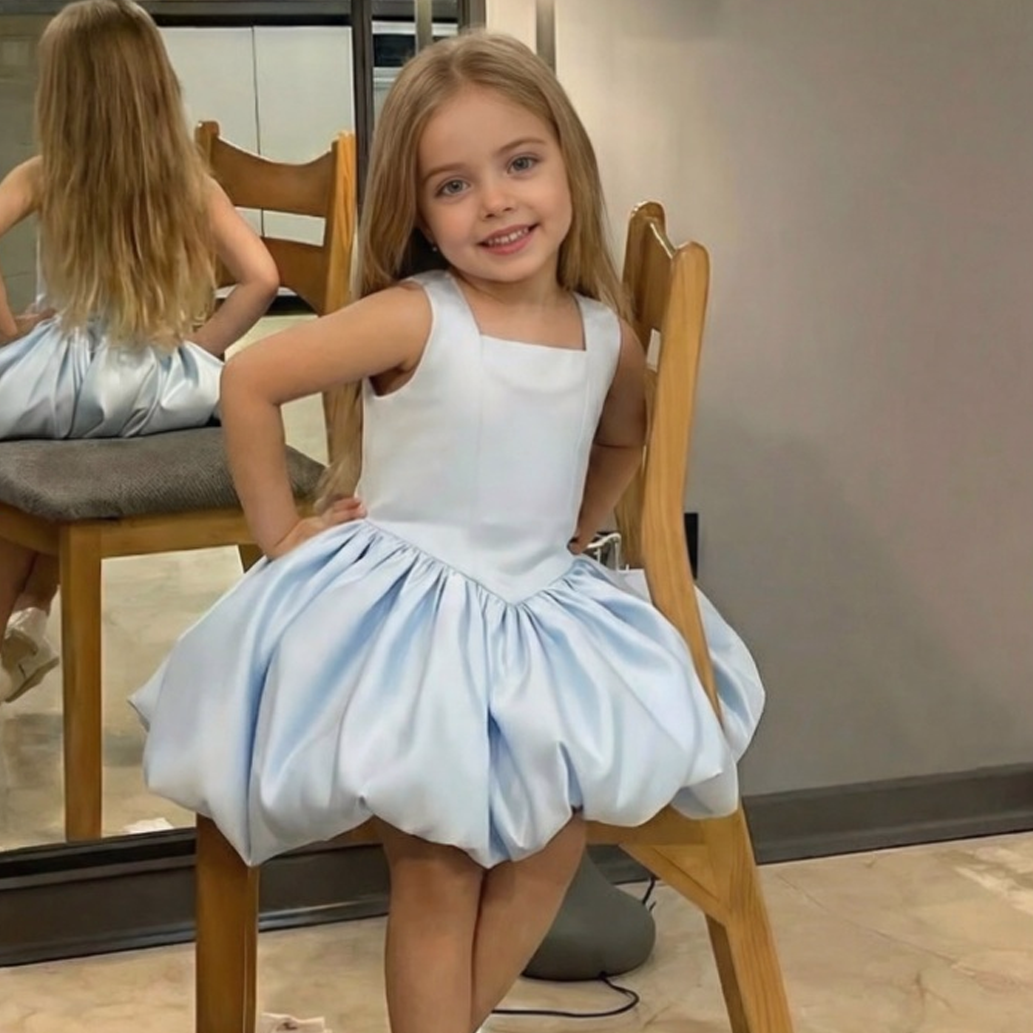 Satin Bow Drawcord Sleeveless Midi Dresses - image 9