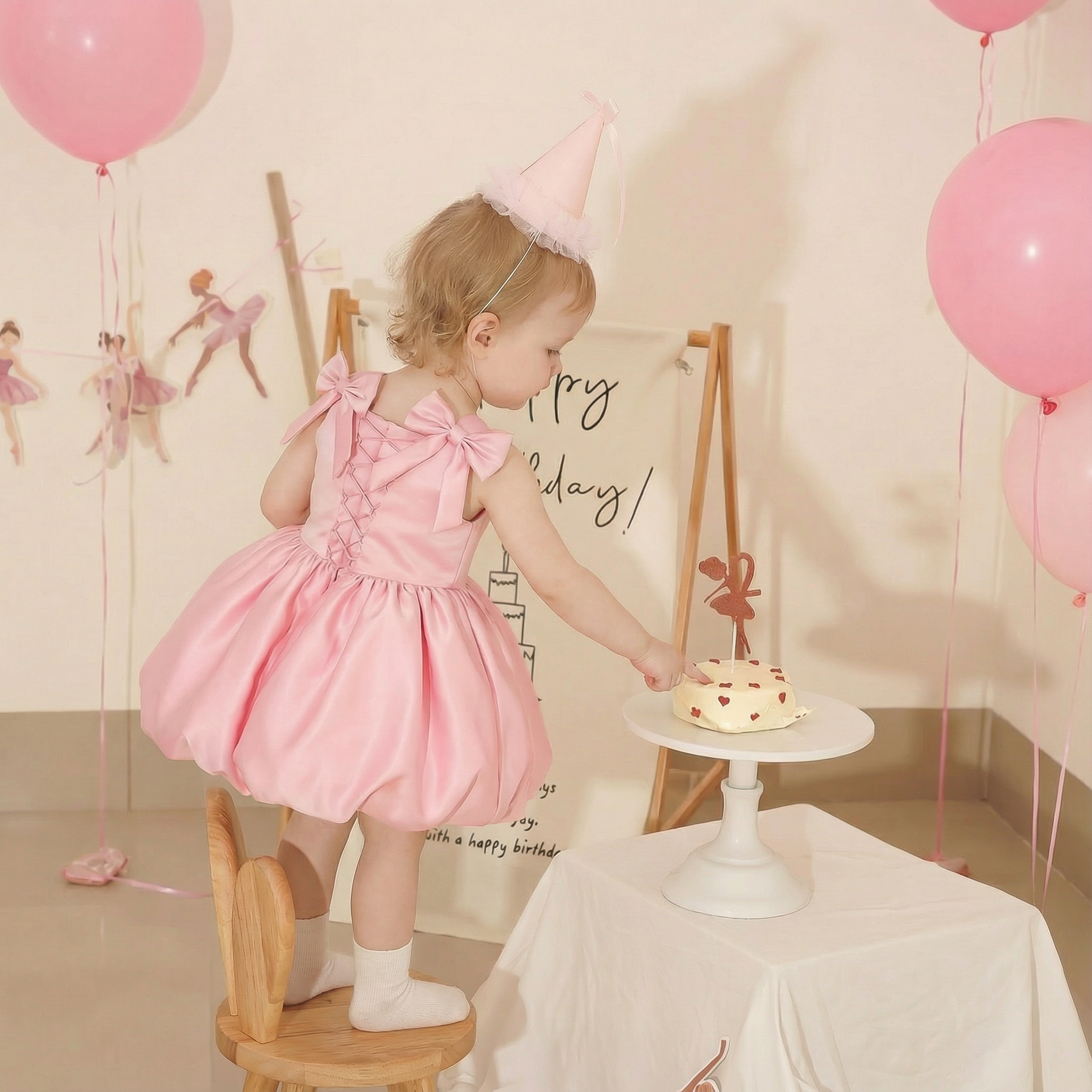 Satin Bow Drawcord Sleeveless Midi Dresses - image 2