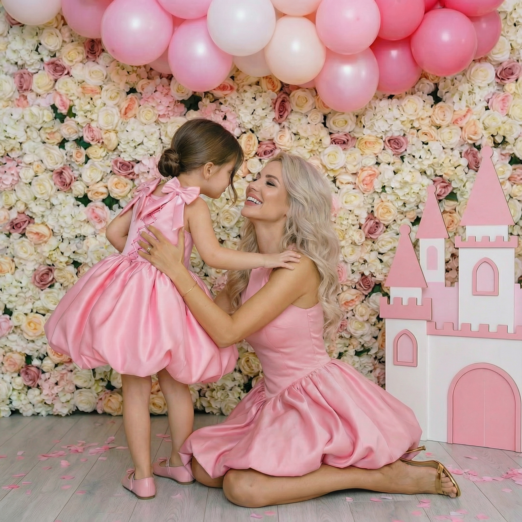 Satin Bow Drawcord Sleeveless Midi Dresses - image 3