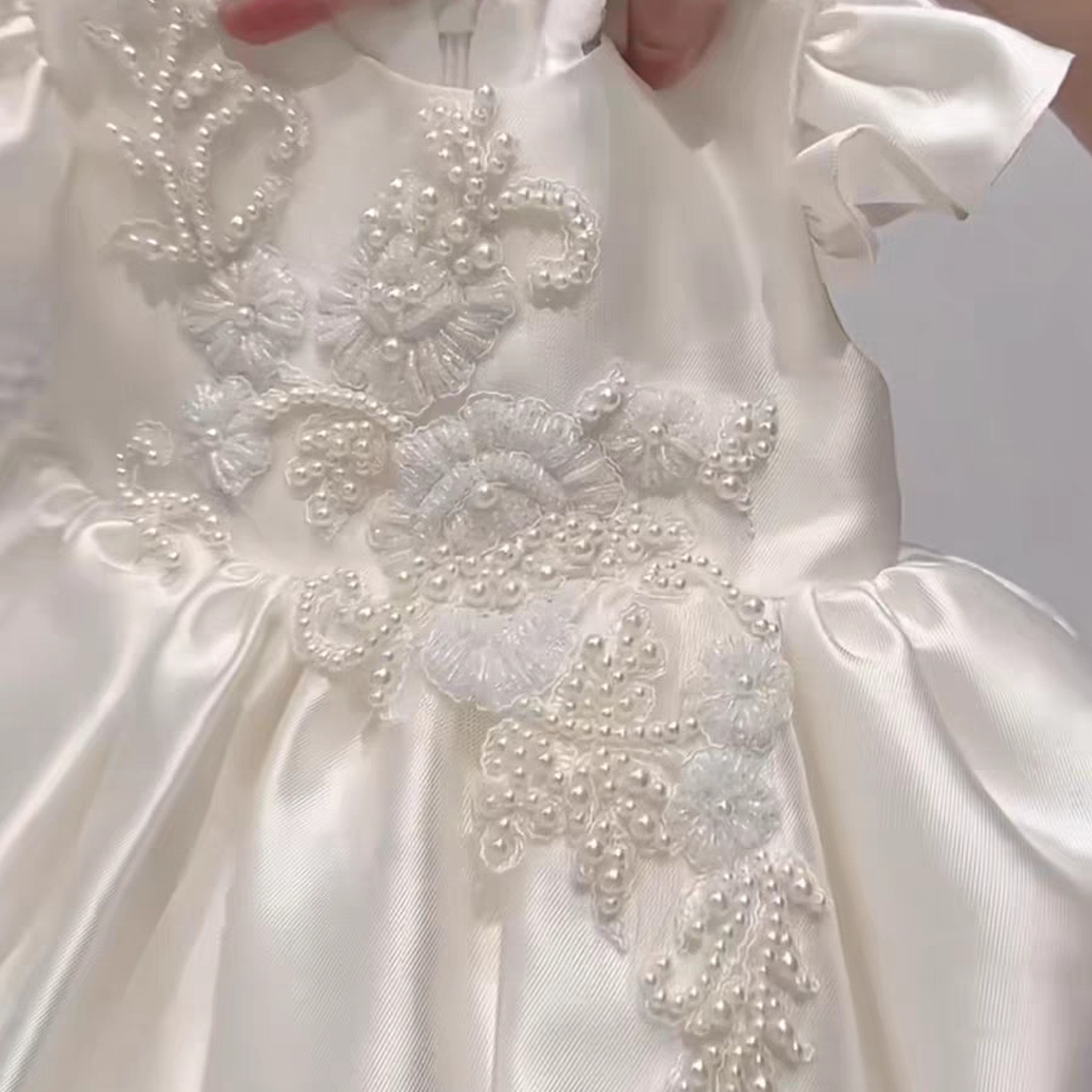 Satin Embellished Short Sleeve Midi Dresses - image 8