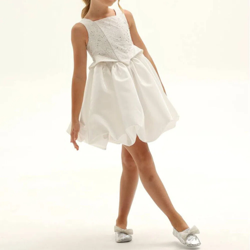 Sequins Organza Corset Sleeveless Short Dresses - image 2