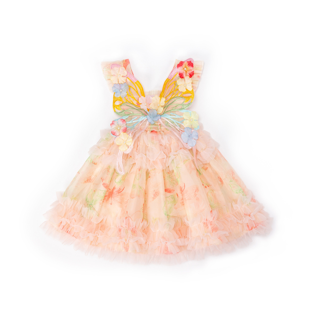 Chemical Fiber Blend Butterfly Sleeveless Midi Dresses - image 5