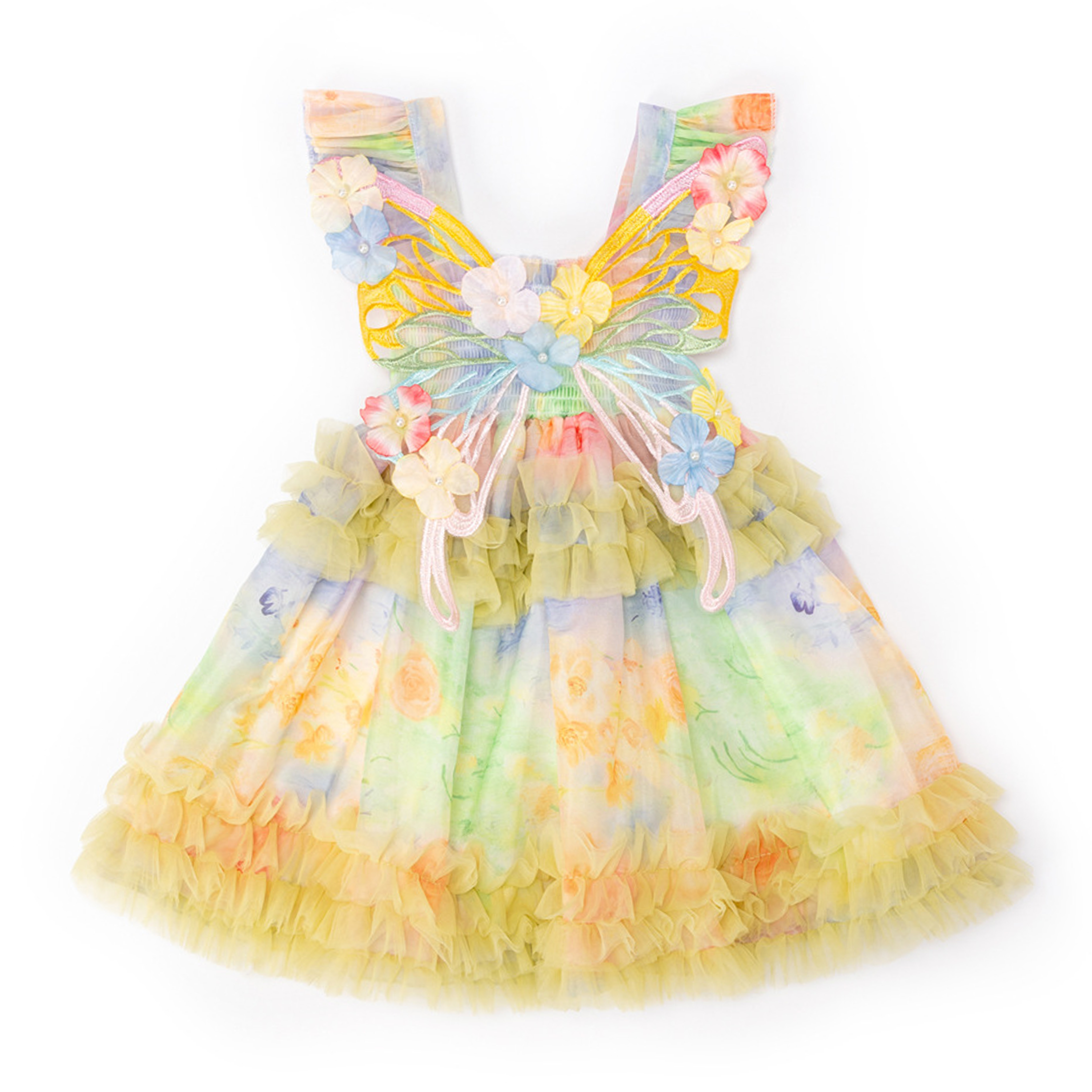 Chemical Fiber Blend Butterfly Sleeveless Midi Dresses - image 13