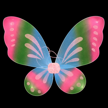 Solid With Glitter Back Accessory - Colorful Pink - image 6