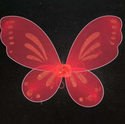 Solid With Glitter Back Accessory - Red - image 8