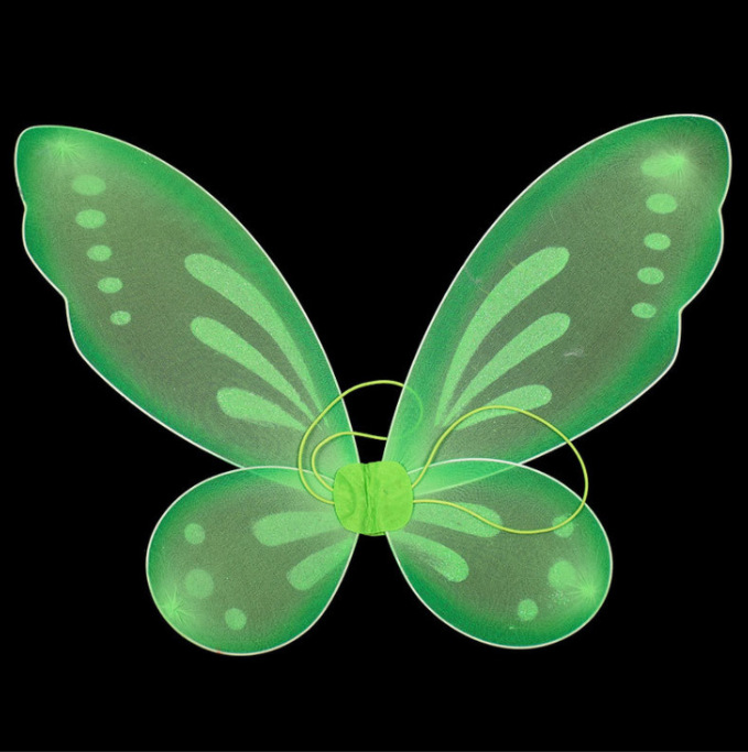 Solid With Glitter Back Accessory - Green - image 11