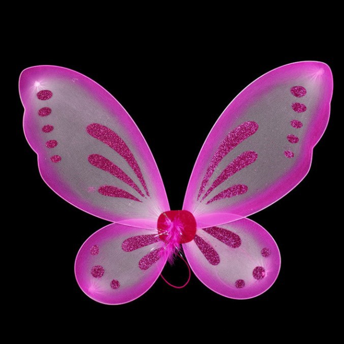 Solid With Glitter Back Accessory - Fuchsia - image 12