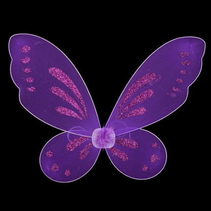 Solid With Glitter Back Accessory - Dark Purple - image 14