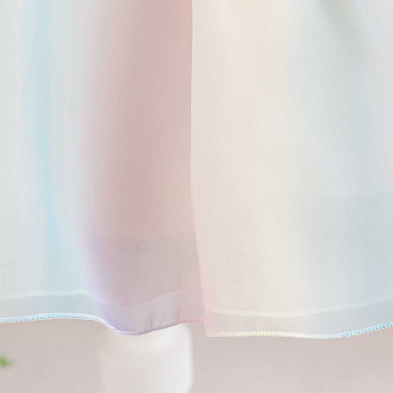 Organza Applique Short Sleeve Short Dresses - image 7