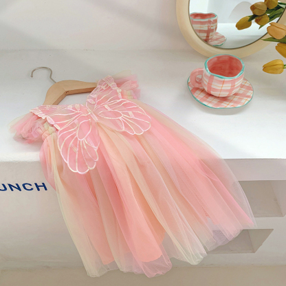 Mesh Butterfly Sleeveless Midi Dresses - image 8