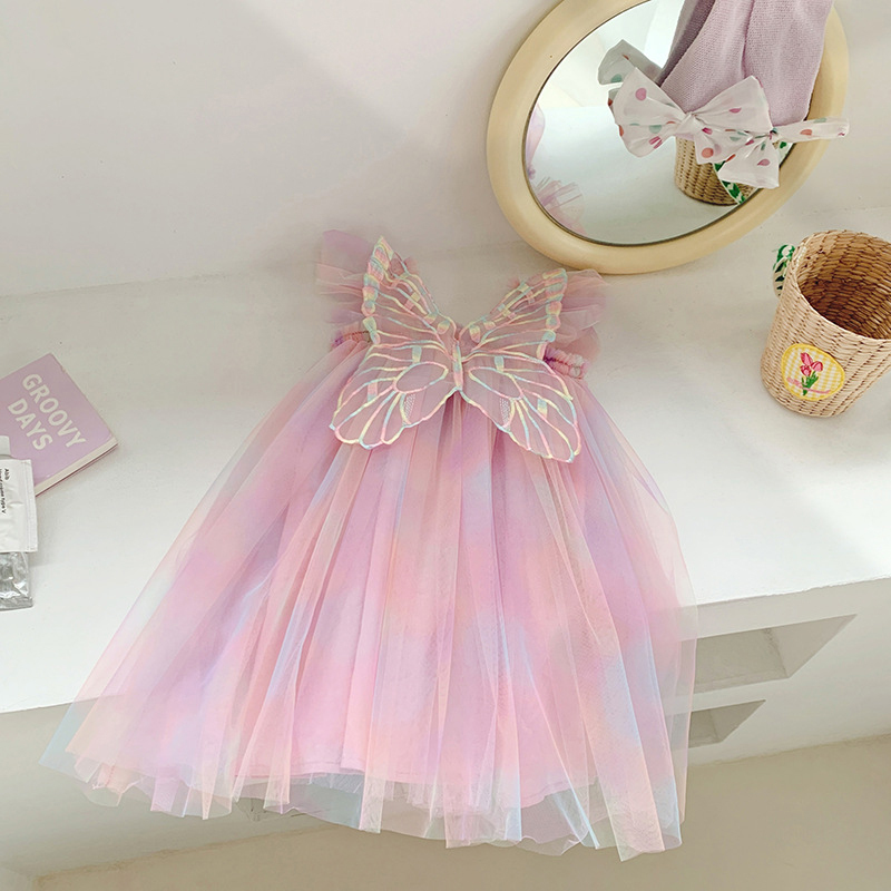 Mesh Butterfly Sleeveless Midi Dresses - image 14
