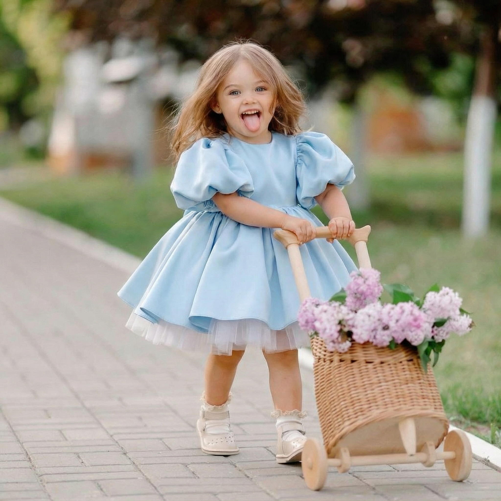 Satin Bow Short Sleeve Midi Dresses - image 4