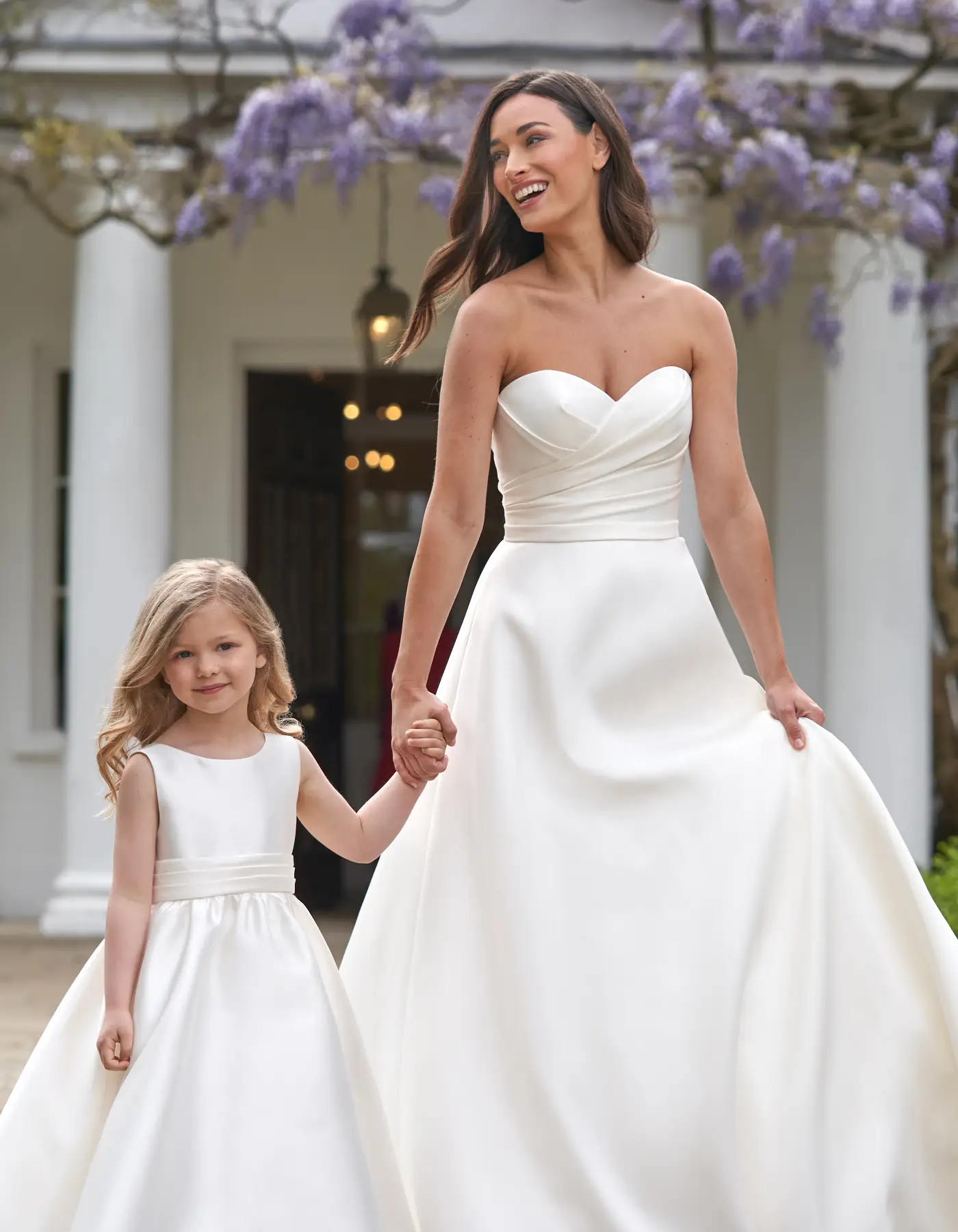 Satin Bow Sleeveless Mid-long Dresses - image 4