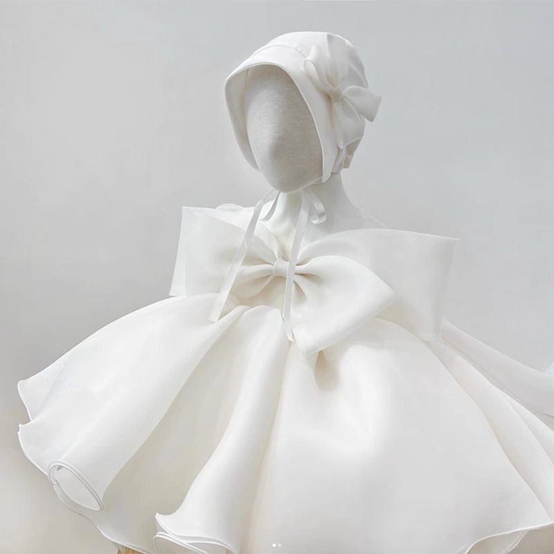 Organza Bow Sleeveless Short Dresses - image 5