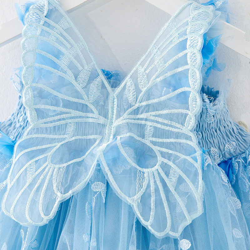 Mesh Embroidery Applique Butterfly Sleeveless Midi Dresses - image 18