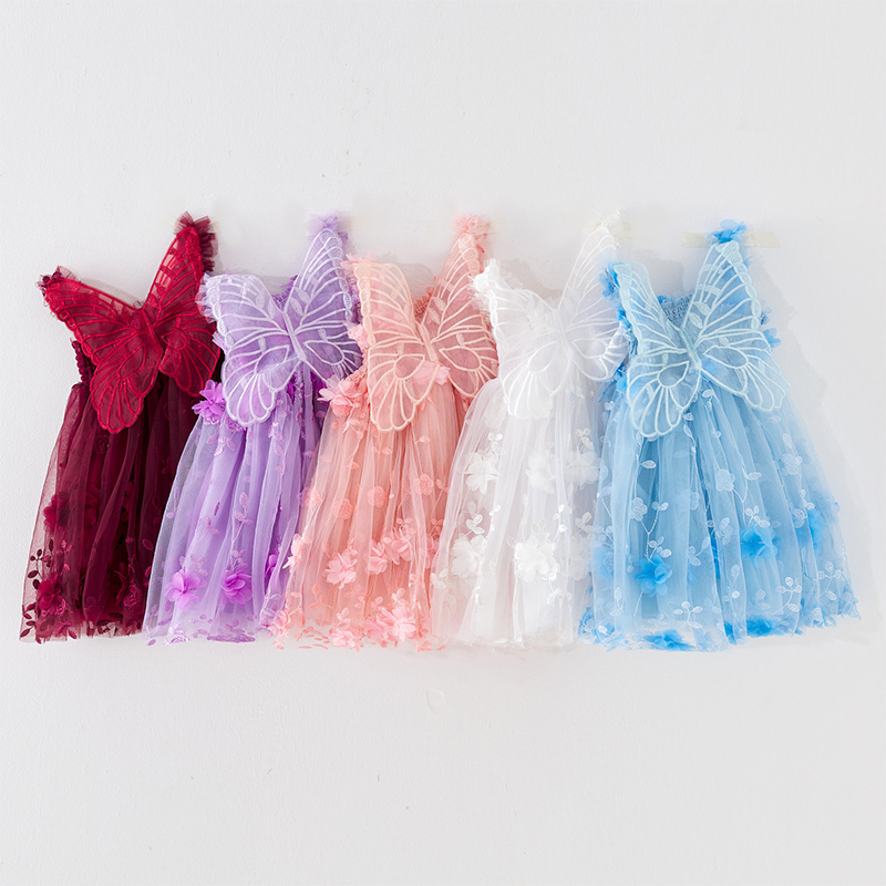 Mesh Embroidery Applique Butterfly Sleeveless Midi Dresses - image 19