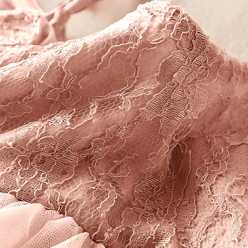 Mesh Lace Lace-up Sleeveless Midi Dresses - image 3