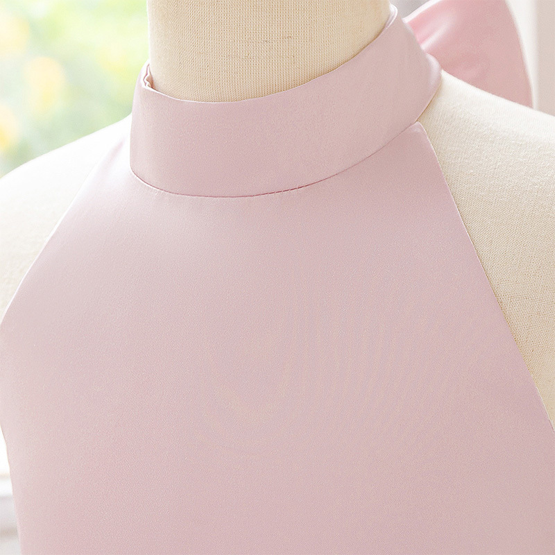 Satin Bow Backless Sleeveless Short Dresses - image 4