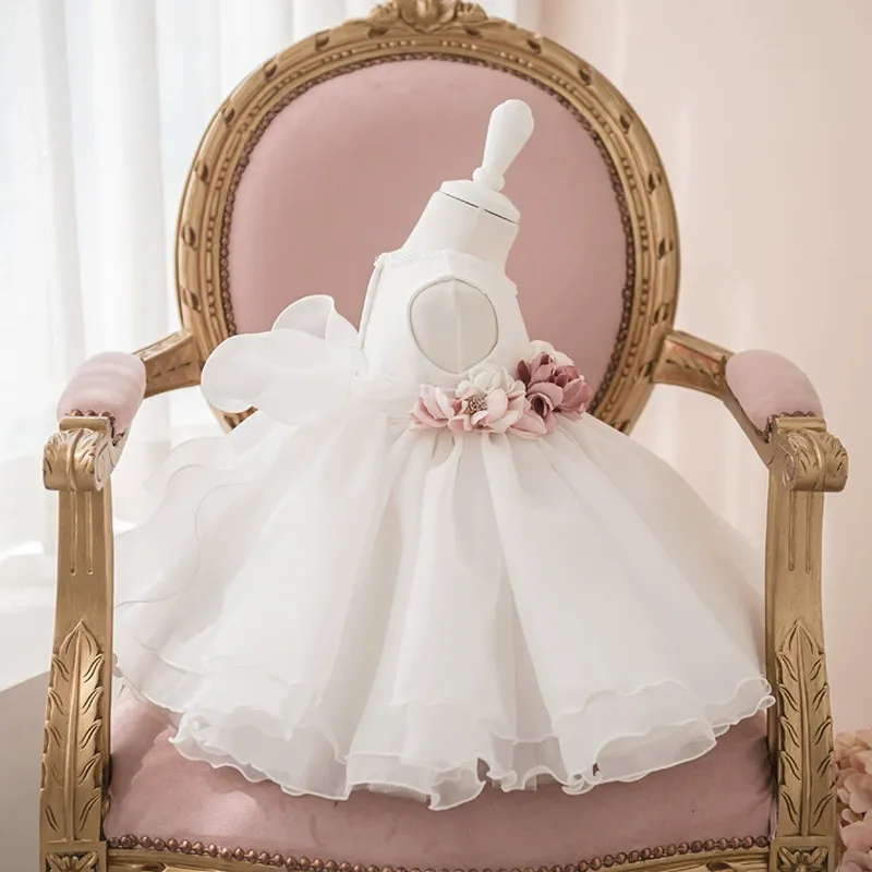 Organza Applique Sleeveless Midi Dresses - image 4
