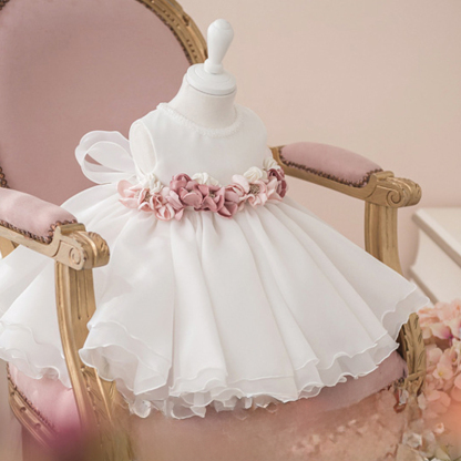 Organza Applique Sleeveless Midi Dresses - image 3