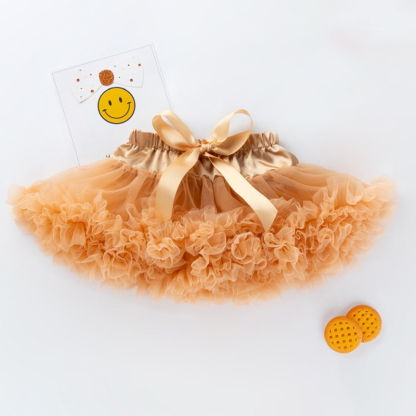 Mesh Folds Bow Short Skirts - image 10