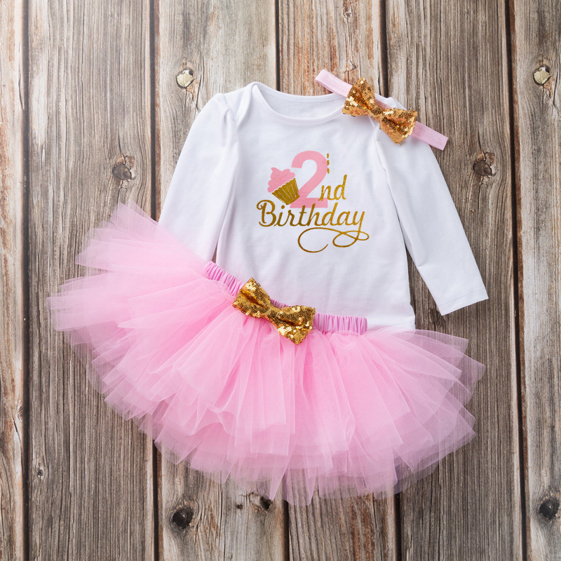 Cotton & Mesh Bow Long Sleeve Short Two-piece Set - Pink 2nd - 18-24M - image 4