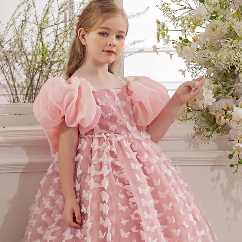 Mesh Butterfly Short Sleeve Midi Dresses - image 14