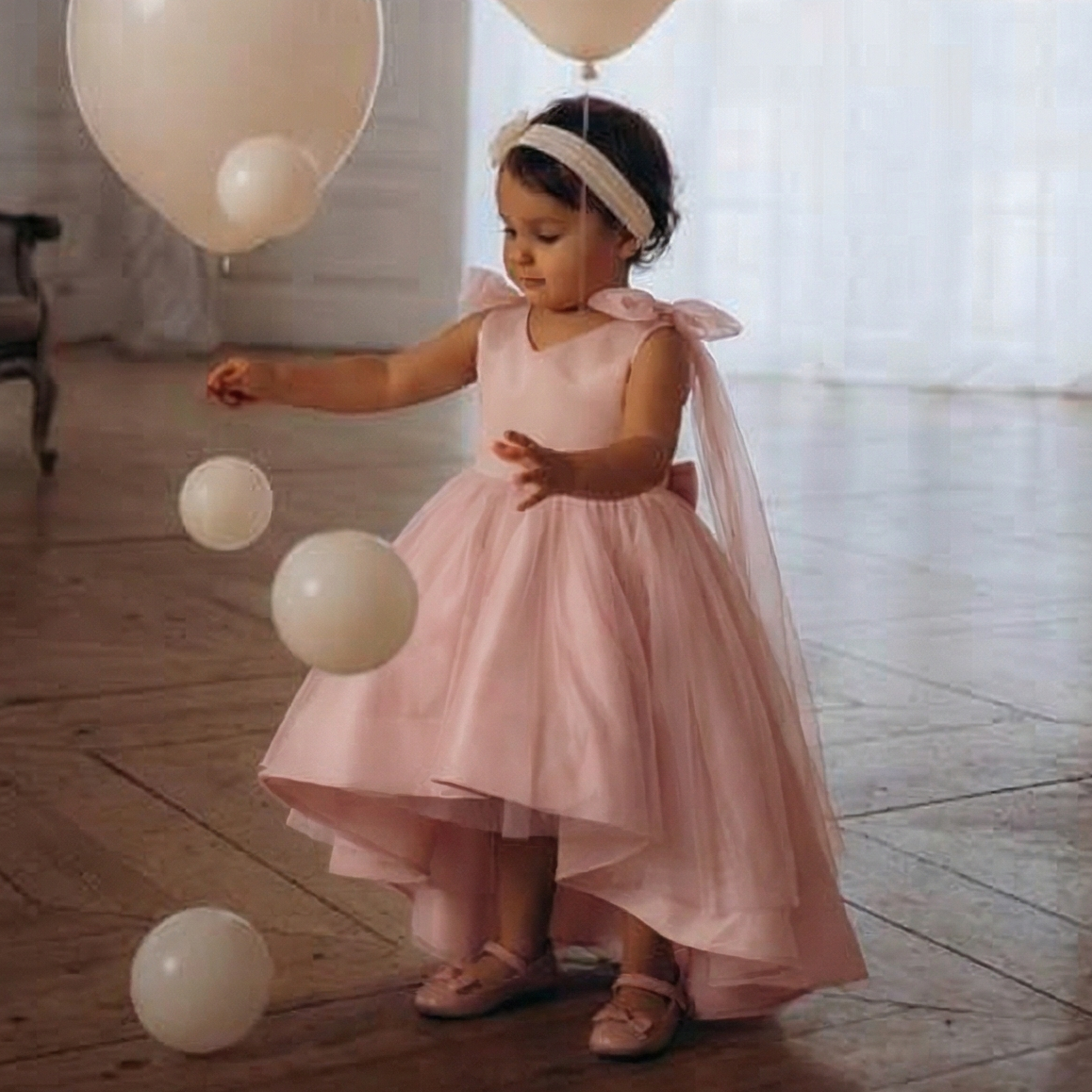 Satin Bow Sleeveless Midi Dresses - image 3