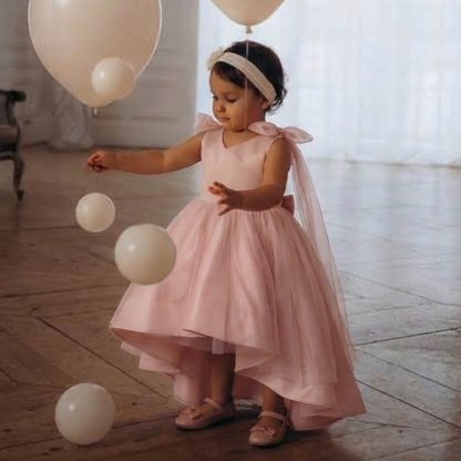 Satin Bow Sleeveless Midi Dresses - image 3
