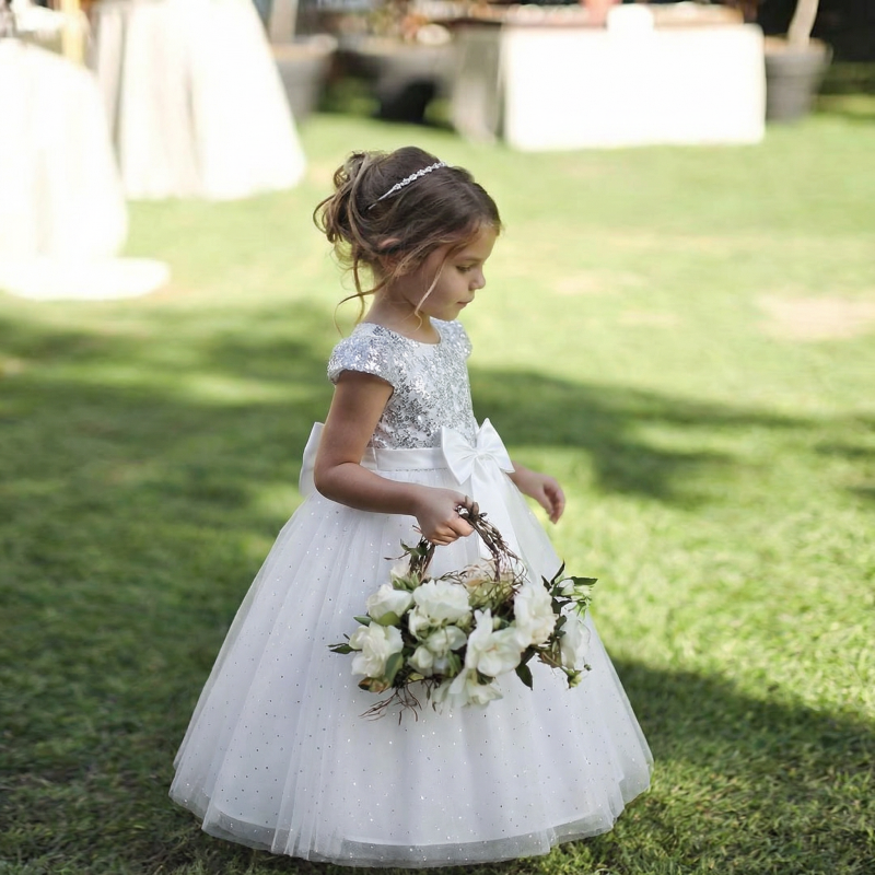 Mesh Bow Lace-up Cap Sleeve Maxi Dresses - image 1