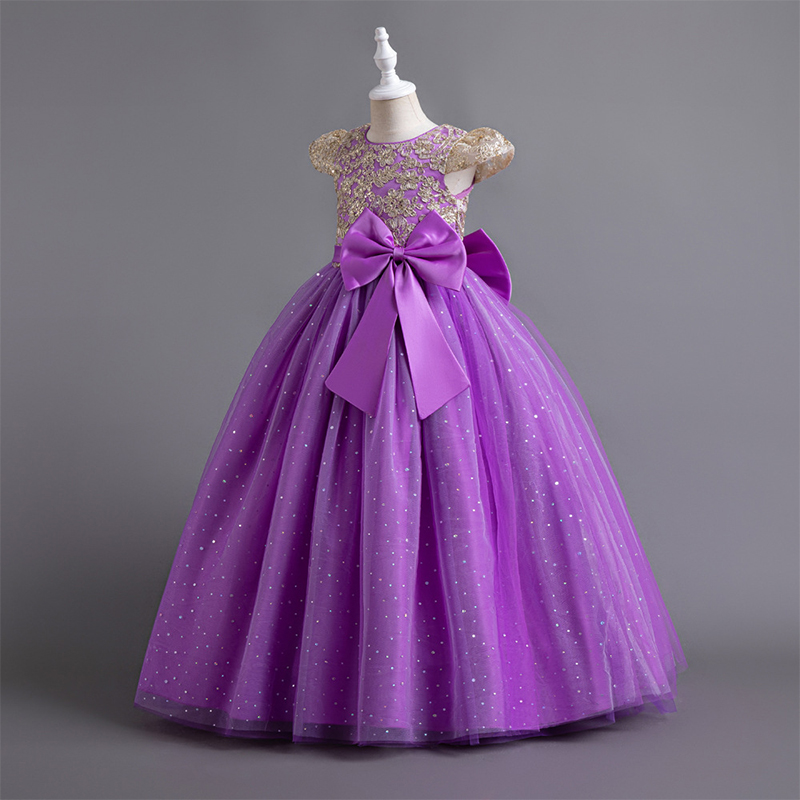 Mesh Bow Lace-up Cap Sleeve Maxi Dresses - image 25