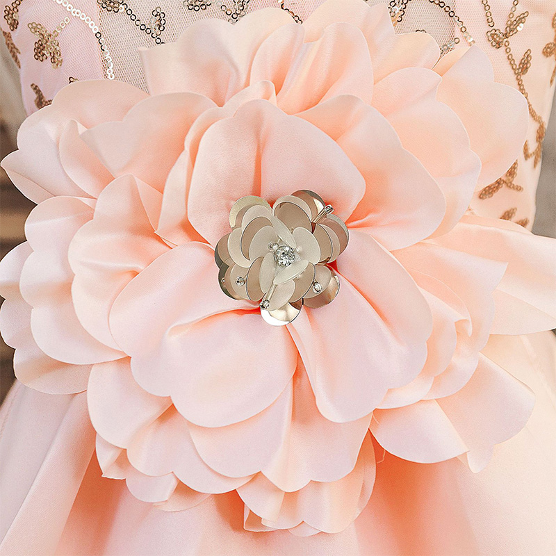 Satin Rosette Cap Sleeve Midi Dresses - image 11