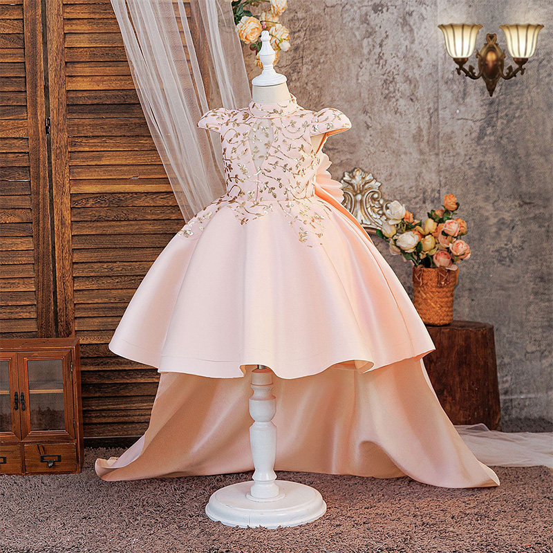 Satin Rosette Cap Sleeve Midi Dresses - image 7