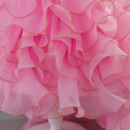 Chemical Fiber Blend Split Joint Short Sleeve Midi Dresses - image 7