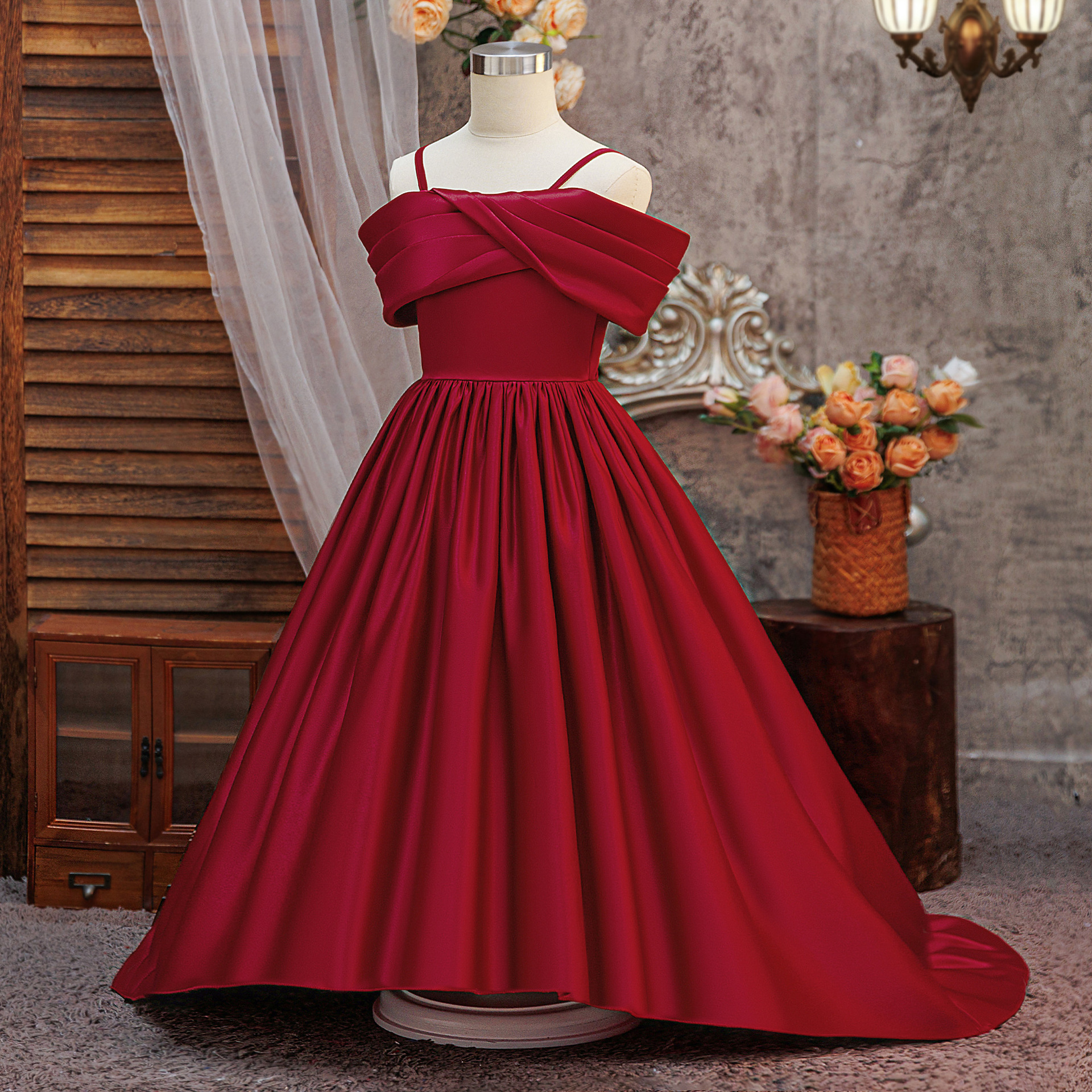 Satin Lace-up Sleeveless Maxi Dresses - image 15
