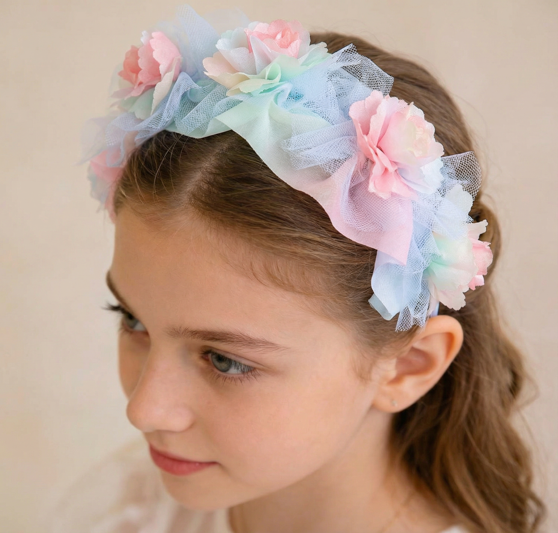 Ombre Rosette Hairband - Blue - image 1
