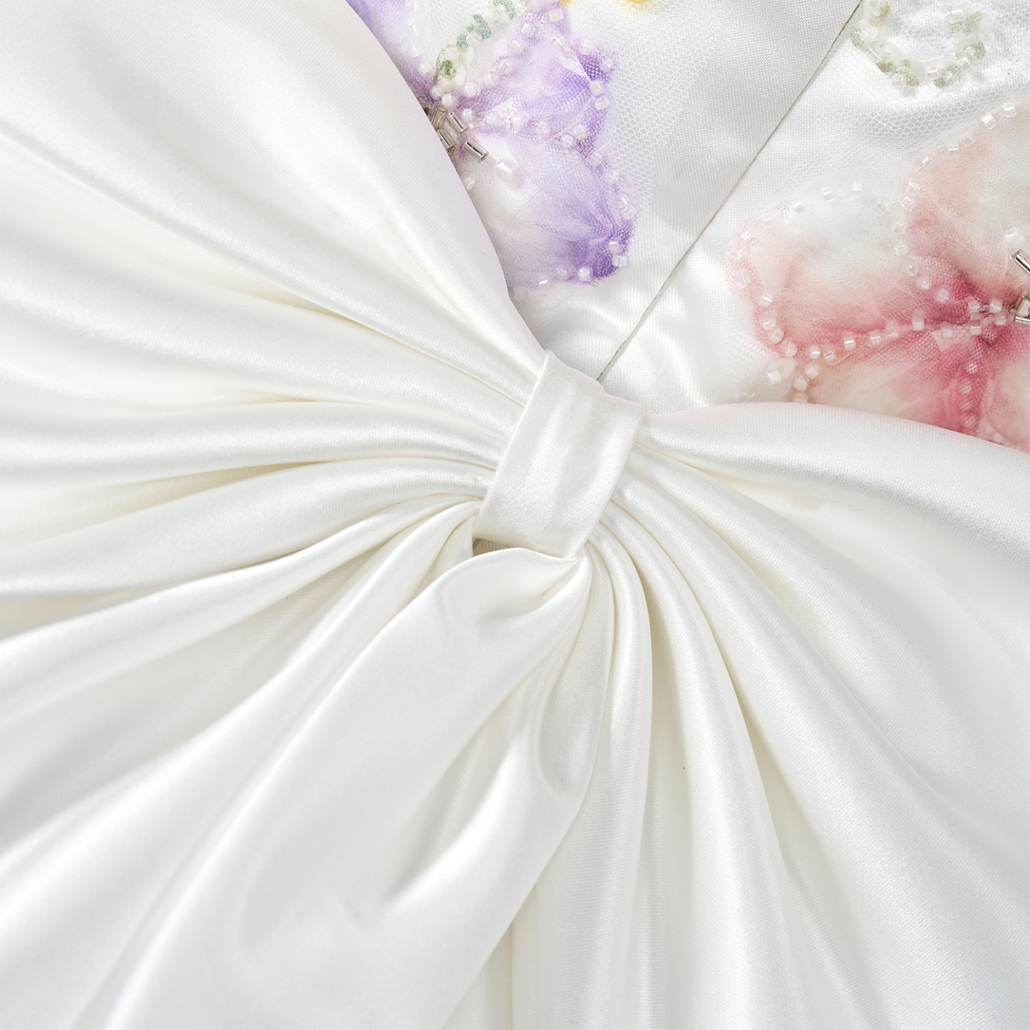 Satin Floral-embroidered Sleeveless Midi Dresses - image 11