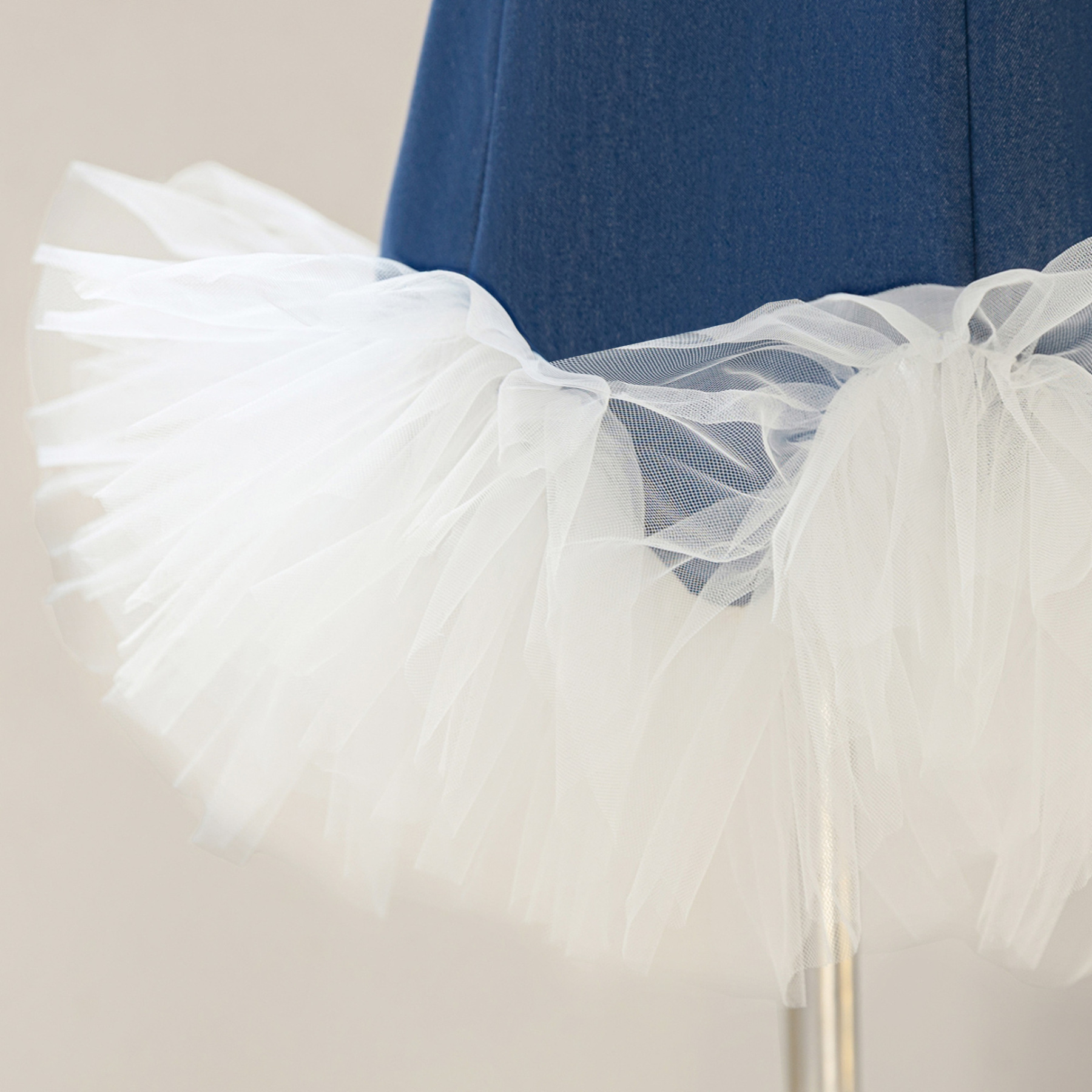 Denim Split Joint Sleeveless Midi Two-piece Set - image 8