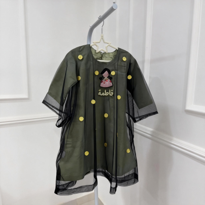 Ramadan Mesh & Linen Long Sleeve Midi Dresses - image 3