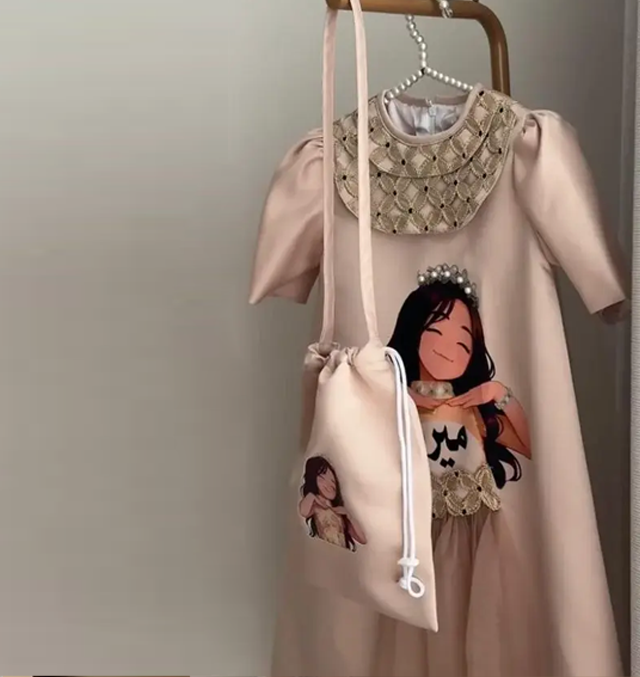 Ramadan Satin Split Joint Short Sleeve Midi Dresses - image 2