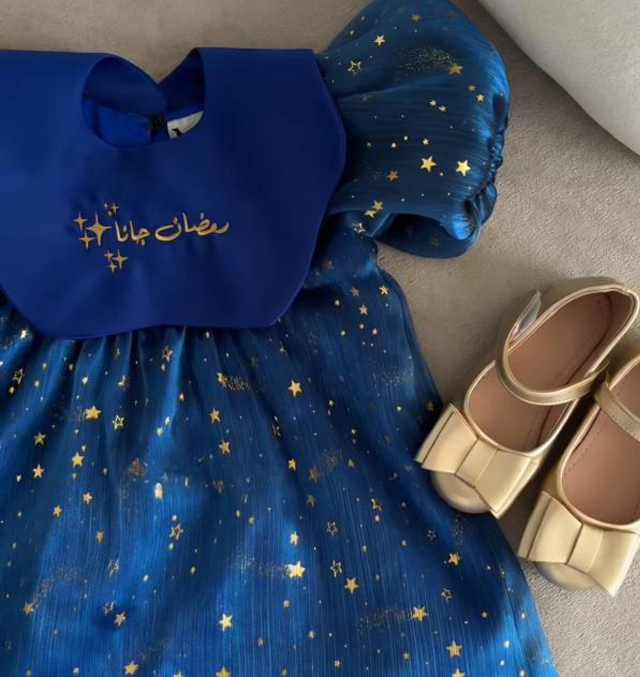 Ramadan Cotton Embroidery Short Sleeve Midi Dresses - image 3