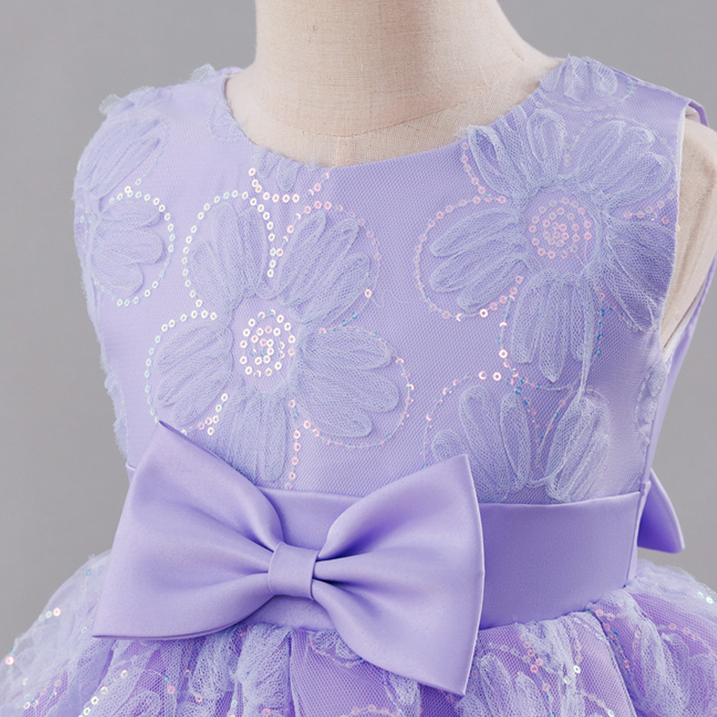 Organza Split Joint Bow Sleeveless Midi Dresses - image 14