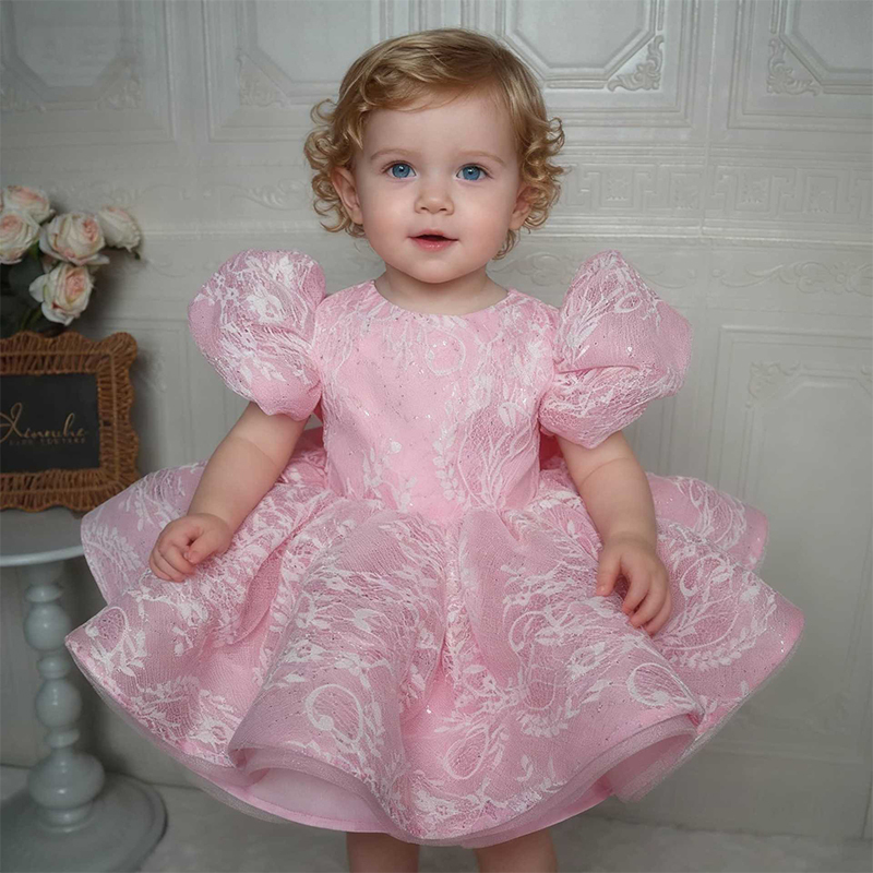 Lace Bow Short Sleeve Midi Dresses - image 6