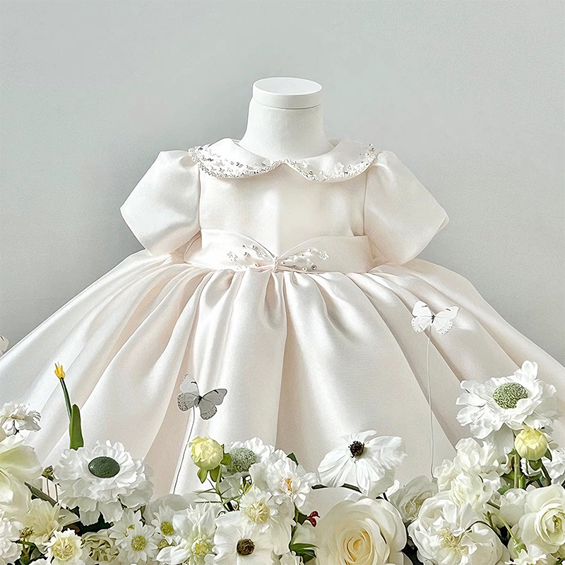 Satin Rhinestone Sleeveless Midi Dresses - image 2