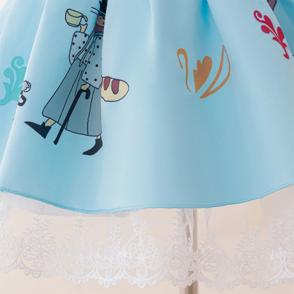 Satin Bow Lace Short Sleeve Midi Dresses - image 7