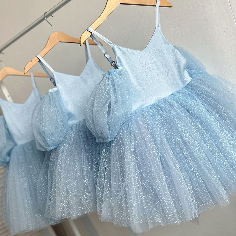 Glitter Short Sleeve Midi Dresses - image 2