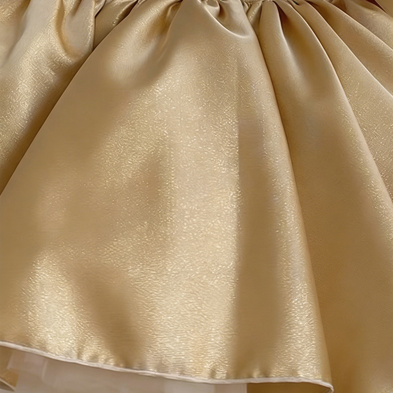 Satin Short Sleeve Midi Dresses - image 12