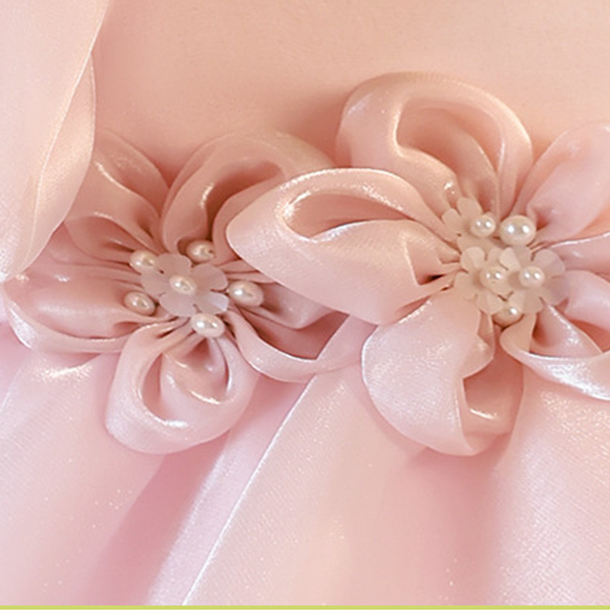 Organza Rosette Short Sleeve Midi Dresses - image 5