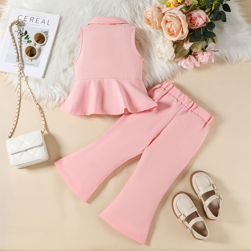 Cotton-Blend Sleeveless Two-piece Set - image 2