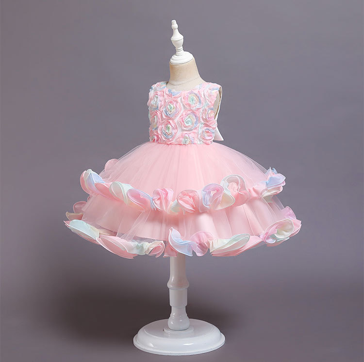 Mesh Rosette Sleeveless Midi Dresses - image 3
